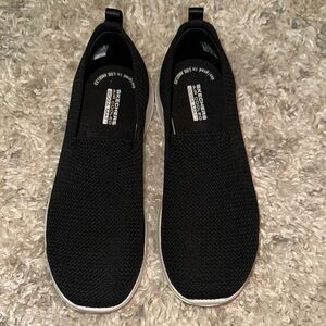 Skechers Black Slip-On Sneakers